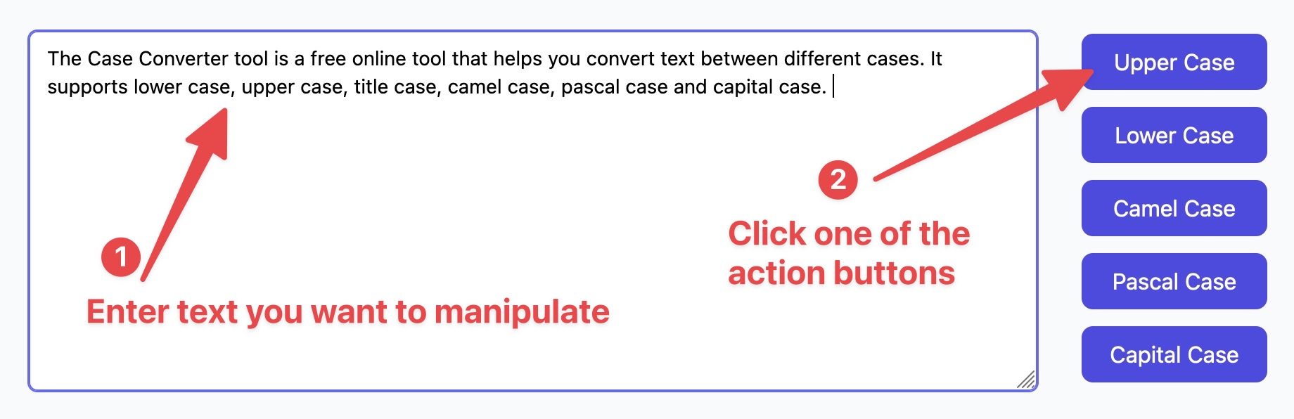 Text deals case converter